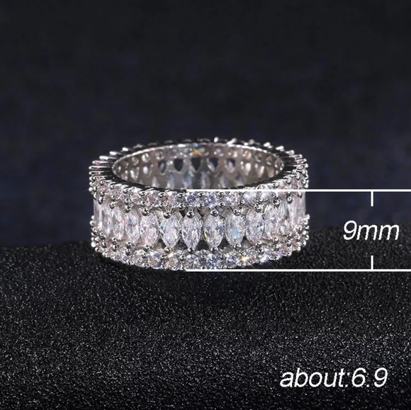 New OUR LOVE Round Oval Diamonds Ring - Picture 4 of 4